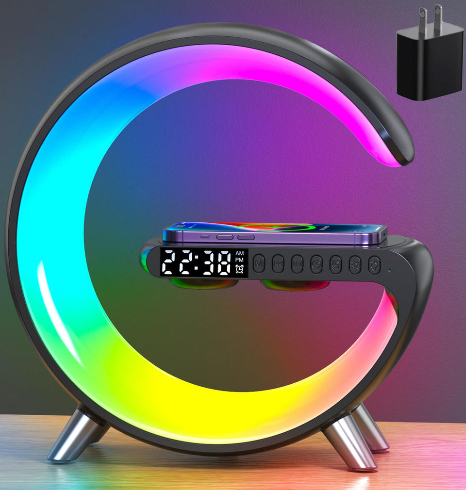 ALYNIC Smart Table Lamp on a desk provides soft ambient lighting for focused work.