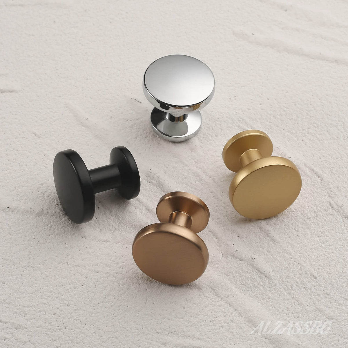 Alzassbg al6044cp knob close-up showing a smooth finish.