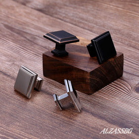 Alzassbg cabinet knob side view showing slim profile