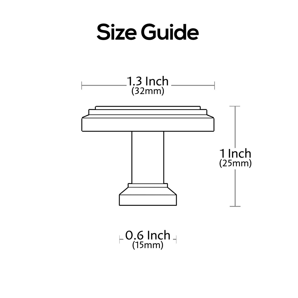 Alzassbg knob packaging including two screw sets