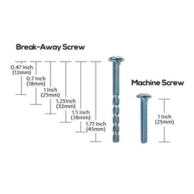 Alzassbg included screws offer flexible mounting options.