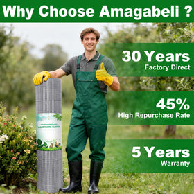 AMAGABELI galvanized wire mesh provides long-lasting outdoor protection.