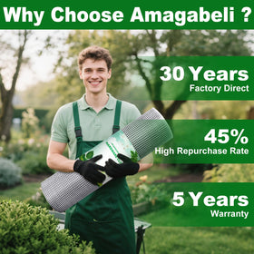 AMAGABELI Garden easy-cut mesh simplifies sizing with scissors for customization.