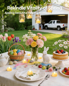 Amagic LED tea light warm white glow ideal for romantic dining