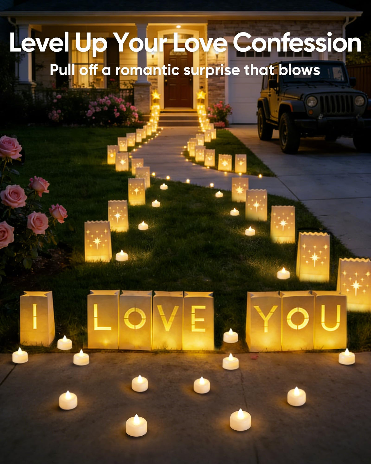 Amagic tealights used as wedding table decor for elegant ambiance