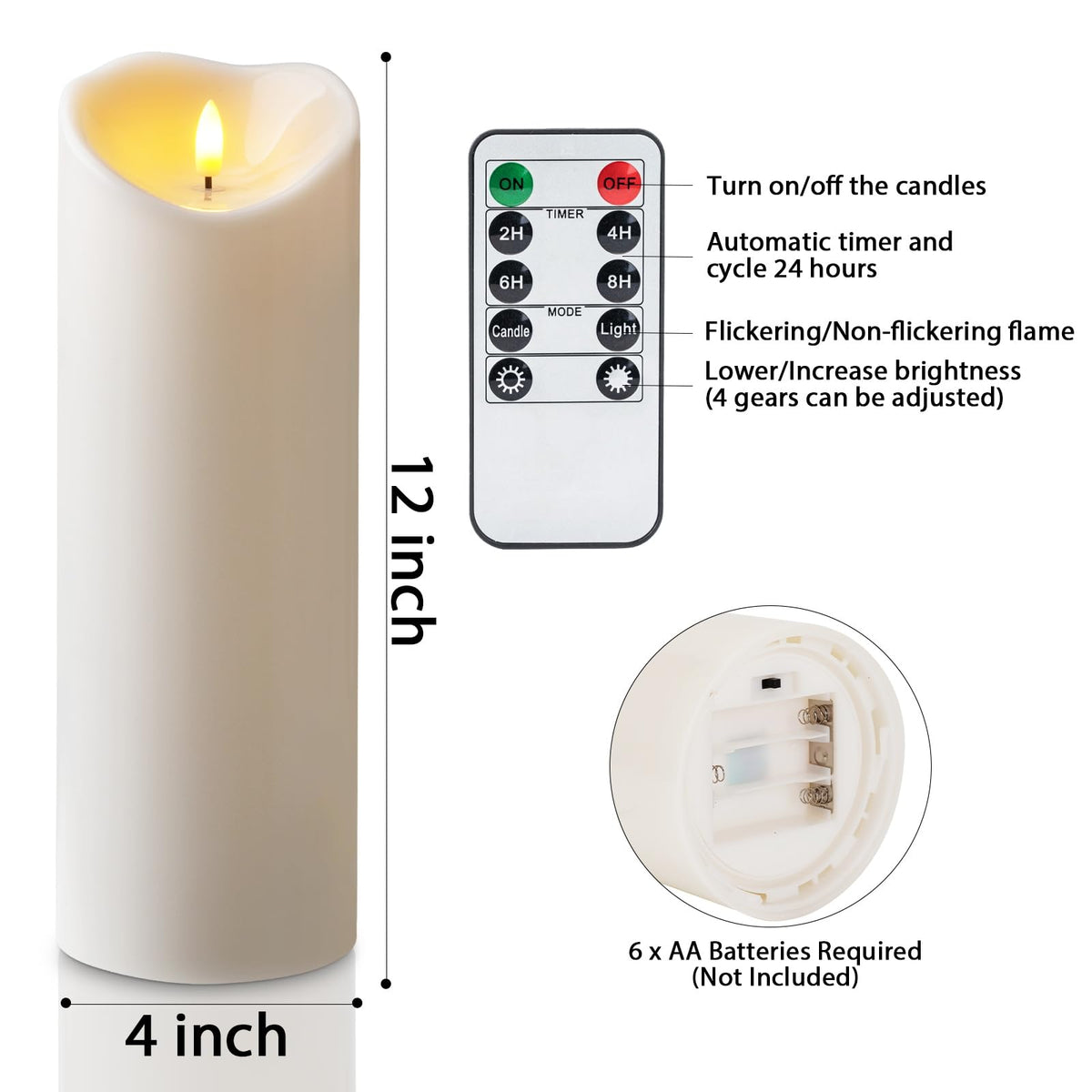Amagic wind and rain resistant candle ideal for outdoor events