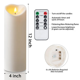 Amagic wind and rain resistant candle ideal for outdoor events