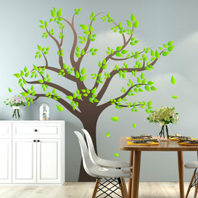 AM AMAONM cartoon tree wall sticker fits smooth surfaces like doors or mirrors.