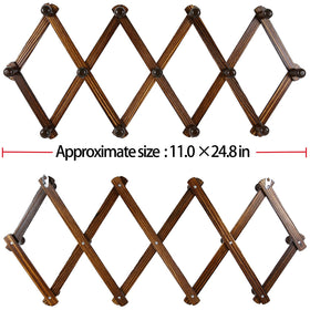 AMAPON 13-hook rack provides hanging space for coats, hats, and bags