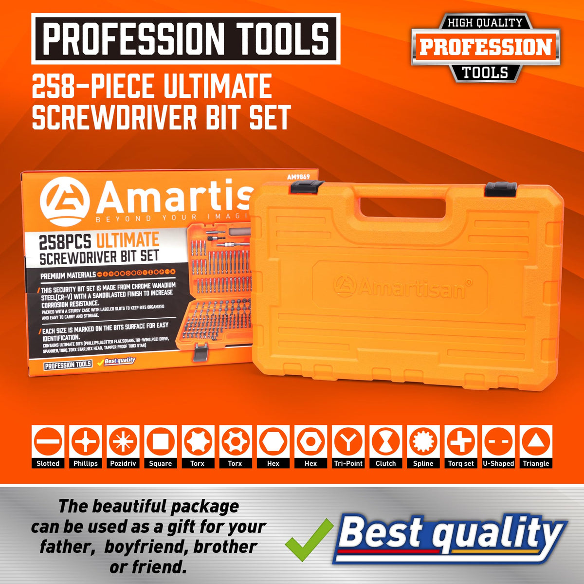 Amartisan bit holder and case organization keeps tools neatly arranged
