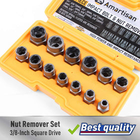 Amartisan bolt extractor in action removing a stubborn bolt.