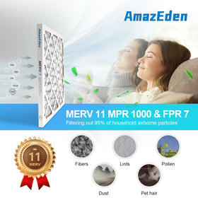 AmazEden pleated media close-up highlighting high-efficiency filtration surface