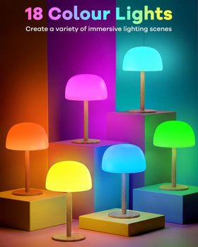 AmazeFun cordless shower light on tub area enables flexible placement
