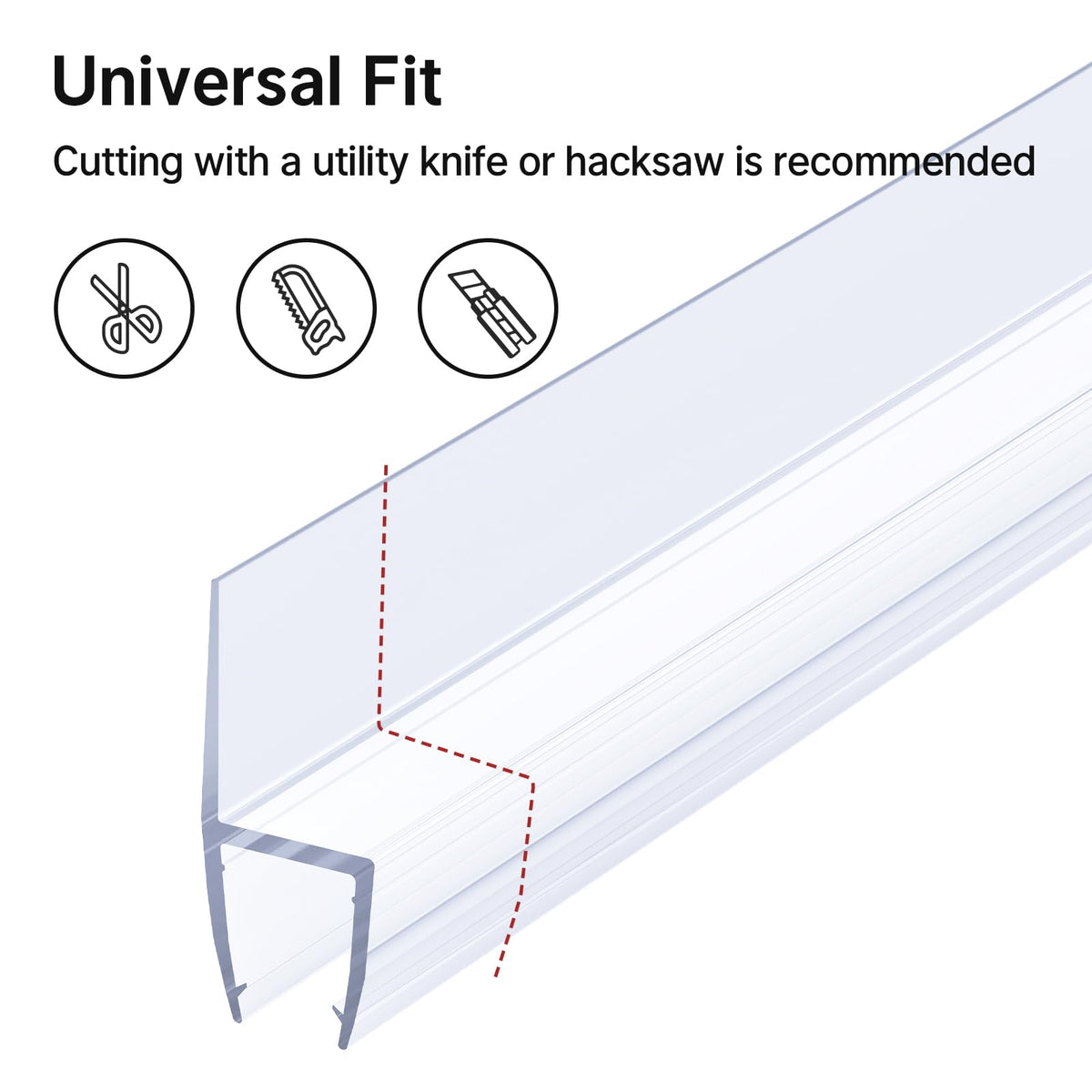 AmazerBath 2-pack 78-inch seals for easy replacement and coverage