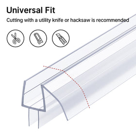 Designed for 3/8 inch glass to fit many frameless showers.
