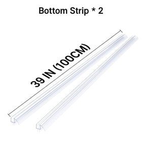 Clear seal enhances bathroom aesthetics while reducing splash.