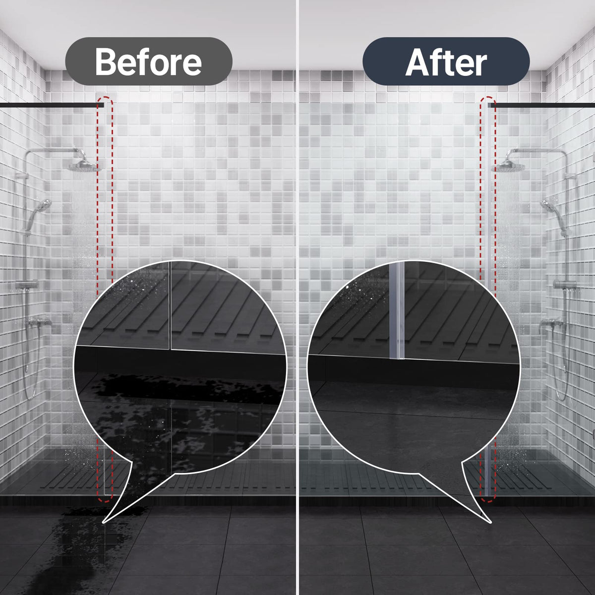 AmazerBath PVC material delivers durable, color-stable performance in humid bathrooms.