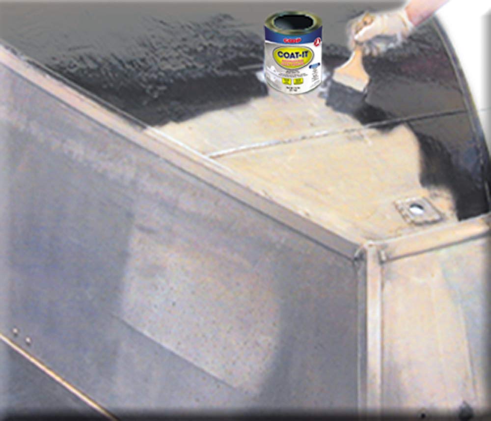Amazing GOOP Coat-It epoxy sealer on a truck bed delivers rugged sealing.