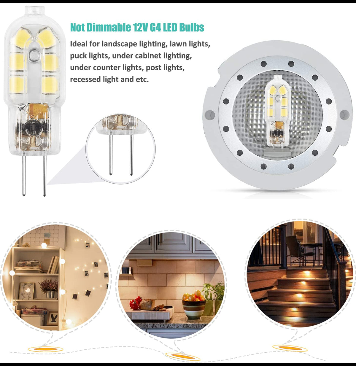 Amazing power 10-pack G4 LED bulbs ready for easy replacement.