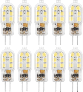Amazing power G4 LED bulb close-up showing warm white 3000K glow.
