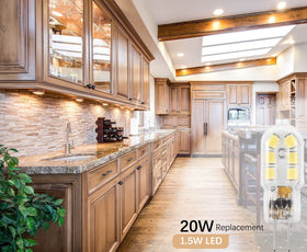 Amazing power landscape lighting with G4 LED bulbs for outdoor use.