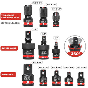 AmazingFree quarter-inch drive adapter in use for quick transitions between sockets.
