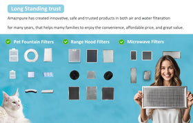 Amazinpure white 8X filters pack ready for replacements
