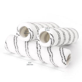 Amazon Basics 12-pack microfiber roller covers ready for multiple rooms