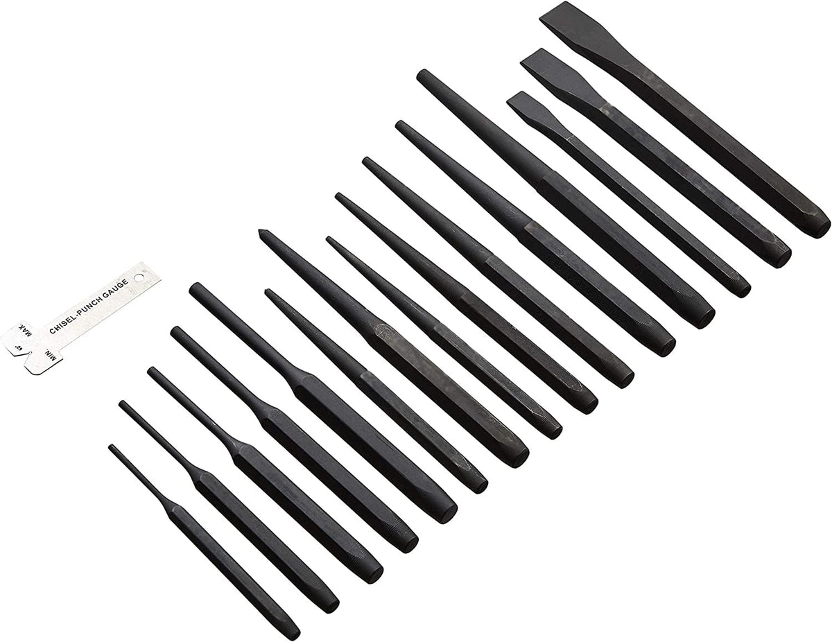 Amazon Basics punch and chisel set in use for precise woodworking