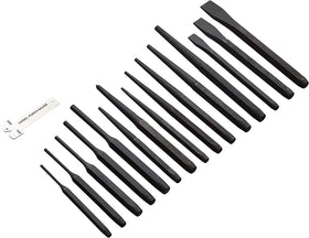 Amazon Basics punch and chisel set in use for precise woodworking