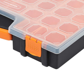 Amazon Basics built-in handle emphasizes portability for on-site use.