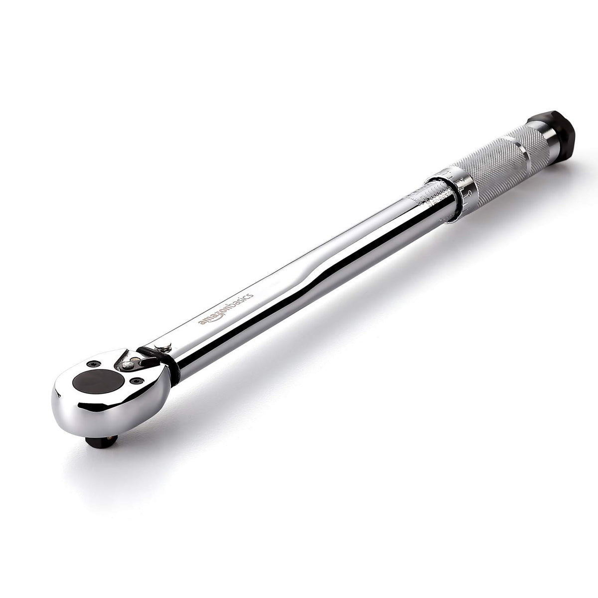 Amazon Basics torque wrench in case, portable for on-the-go projects.