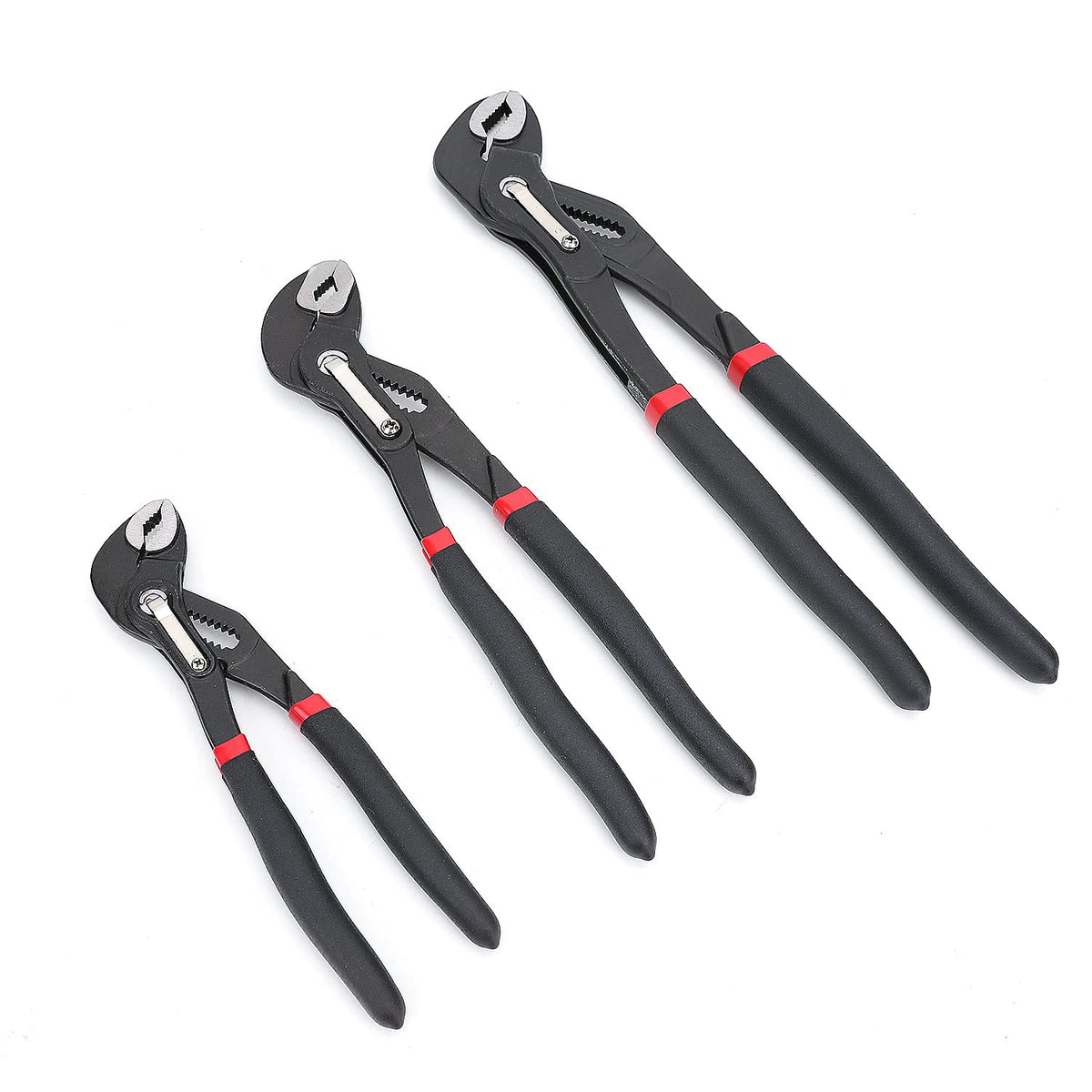 Amazon Basics 10-inch groove joint pliers designed for larger fittings and pipes.