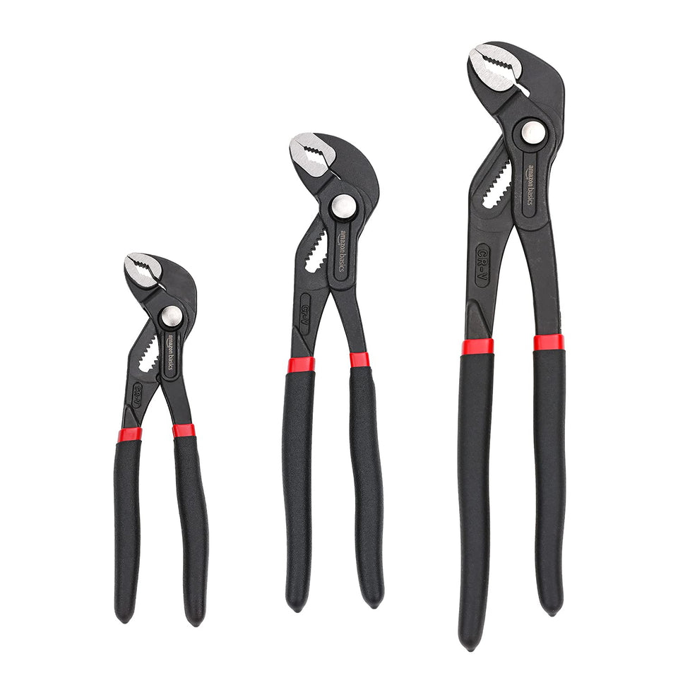 Amazon Basics 7-inch groove joint pliers for versatile tightening and gripping tasks.