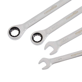 Amazon Basics wrench set in metal case ready for storage and transport