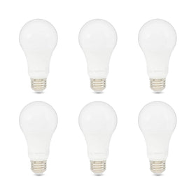 Amazon Basics A19 LED bulb daylight glow for bright, energy-efficient living spaces.