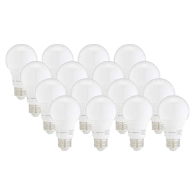 Amazon Basics A19 LED bulbs 16-pack for energy efficiency