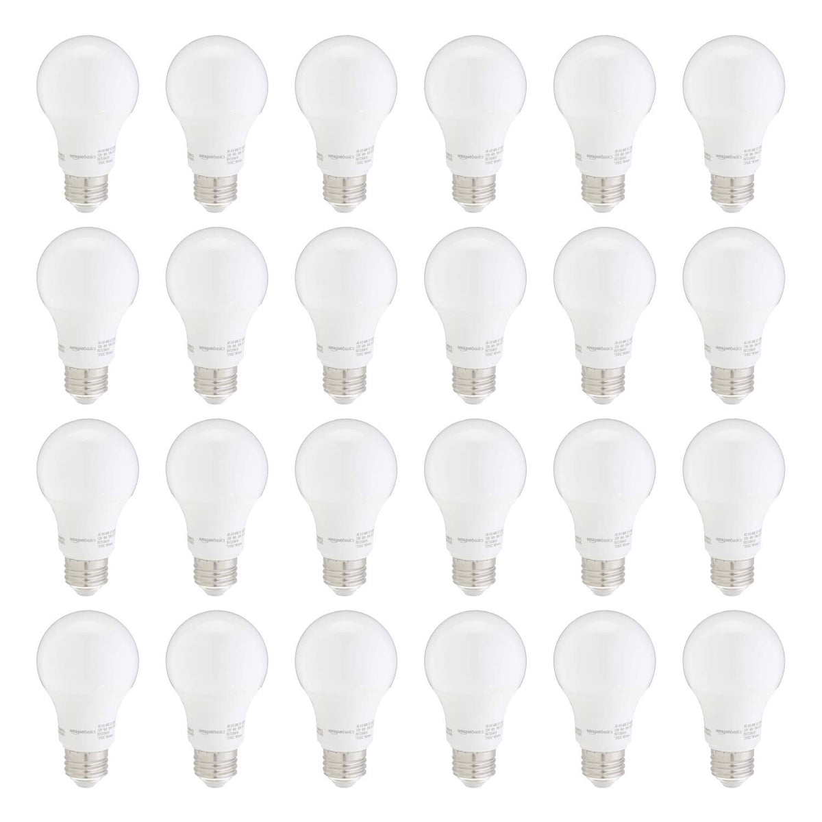 The Amazon Basics A19 LED light bulb delivers daylight 5000K glow with energy efficiency.