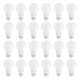 The Amazon Basics A19 LED light bulb delivers daylight 5000K glow with energy efficiency.