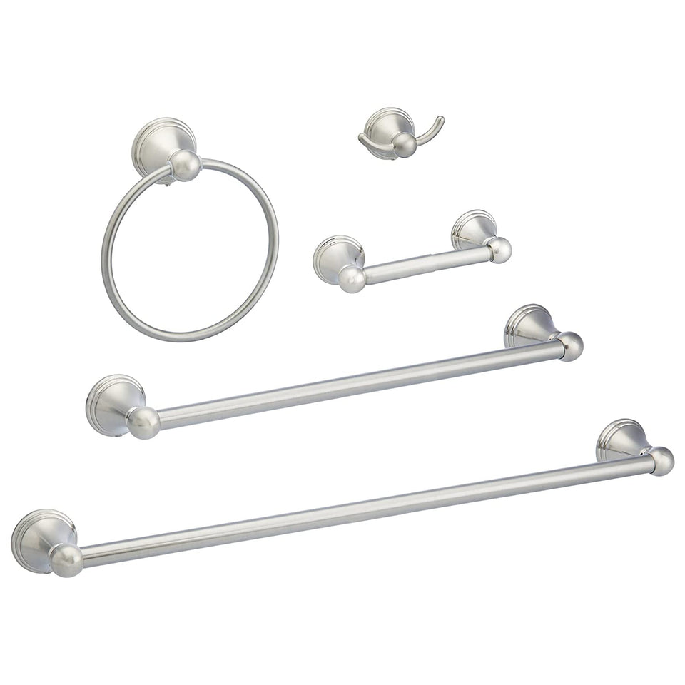 Amazon Basics bathroom hardware set assembly guide shows quick, tool-friendly installation