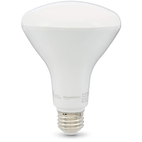 Amazon Basics BR30 LED bulb dimmable for adjustable mood lighting.
