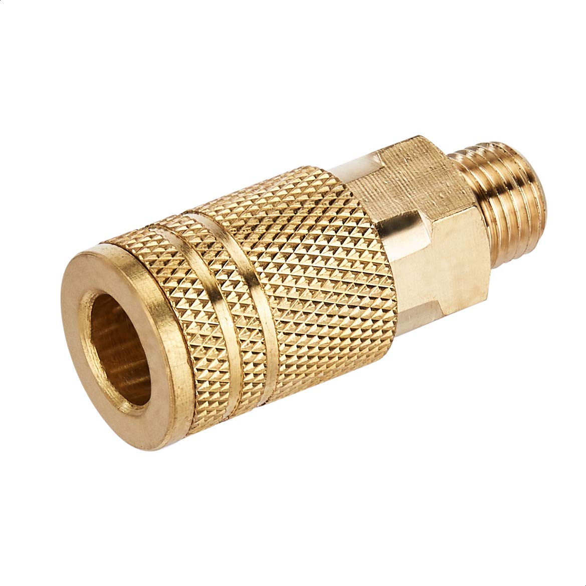 Amazon Basics brass air plug delivers reliable seals for airflow