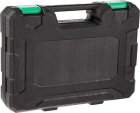 Amazon Basics carrying case keeps the socket set organized and portable