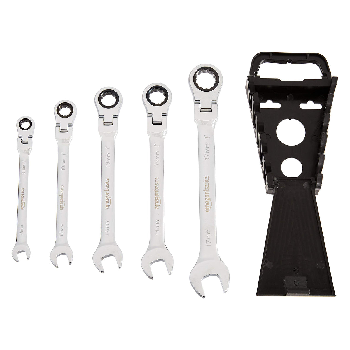 Amazon Basics chrome vanadium steel finish resists corrosion and cleans easily