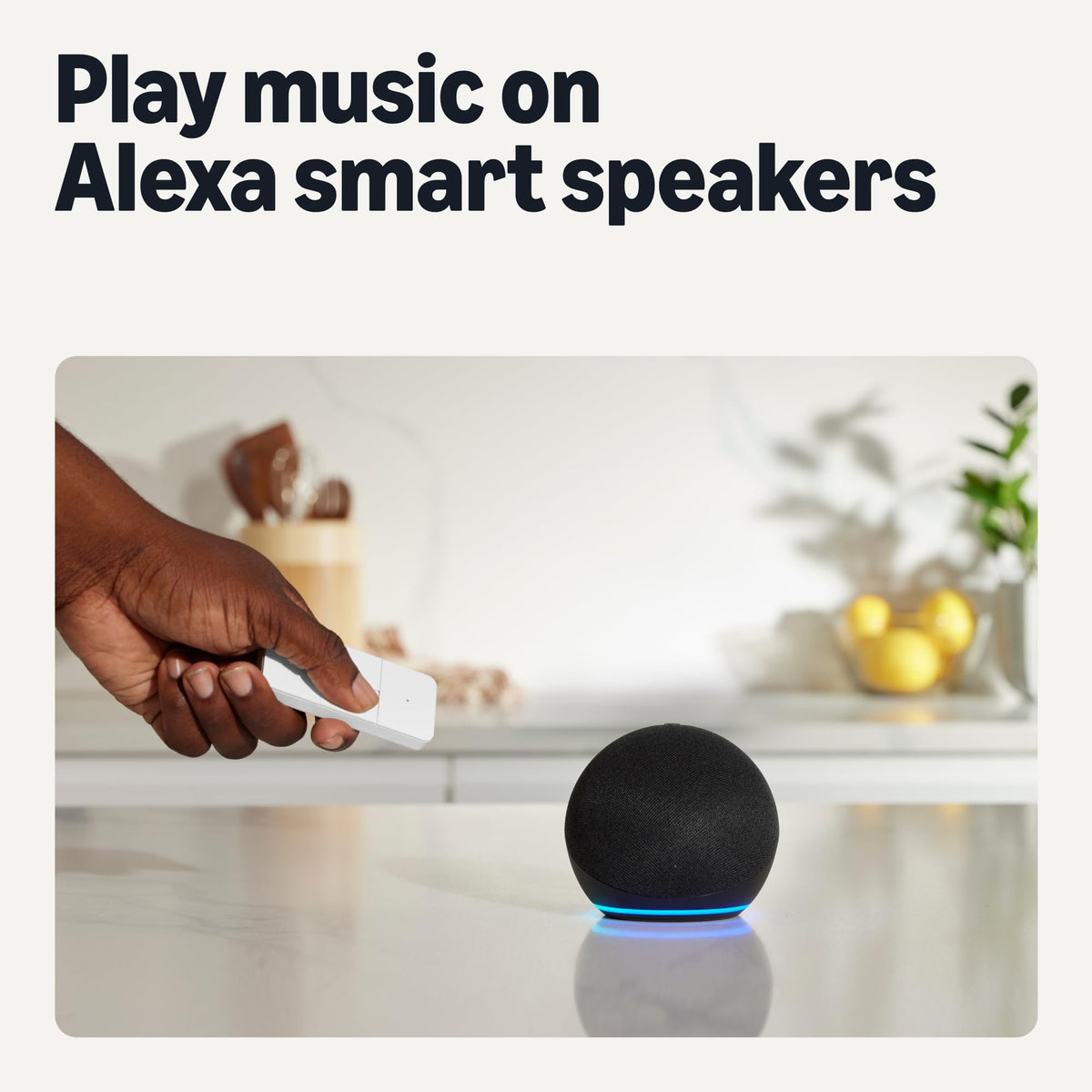Amazon Basics dimmer remote controls illuminated lights for ambiance.