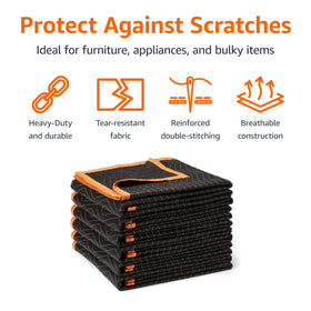 Amazon Basics double-sided moving blanket provides surface protection on both sides.