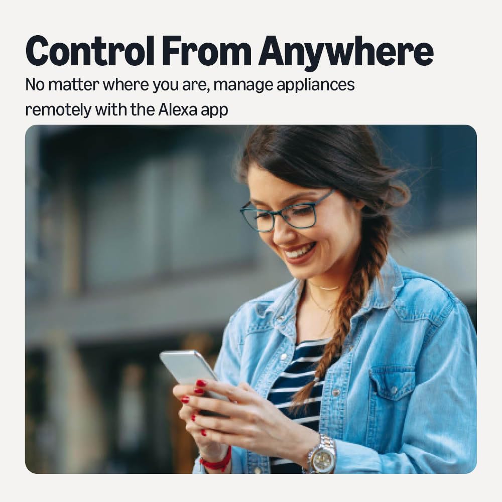 Amazon Basics setup image showing Alexa pairing for hands-free control