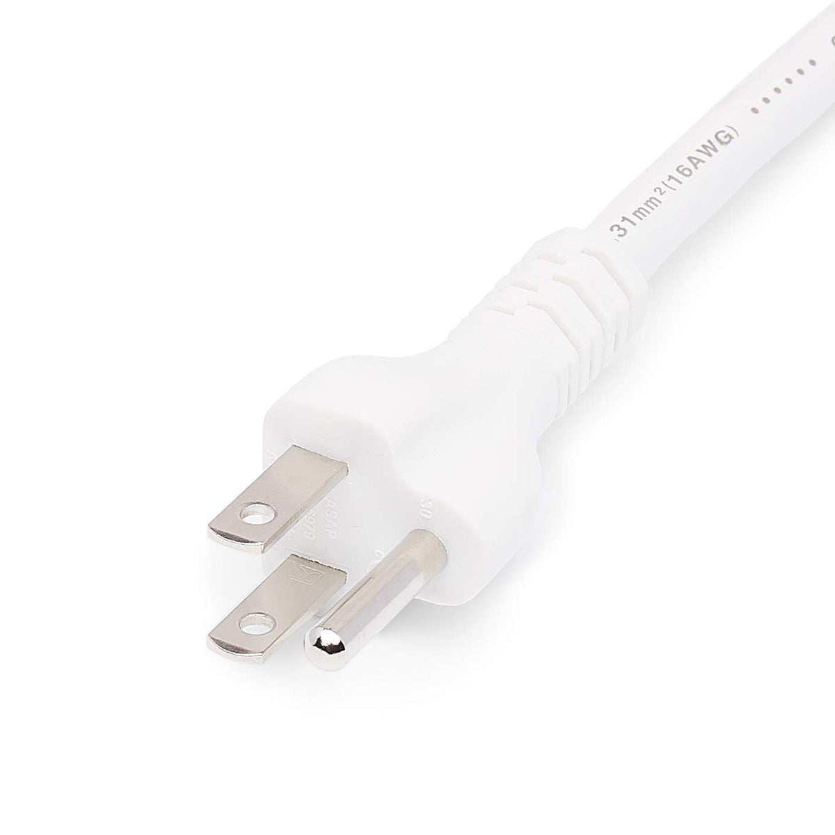 Amazon Basics extension cord 20 ft white indoor use for electronics and tools