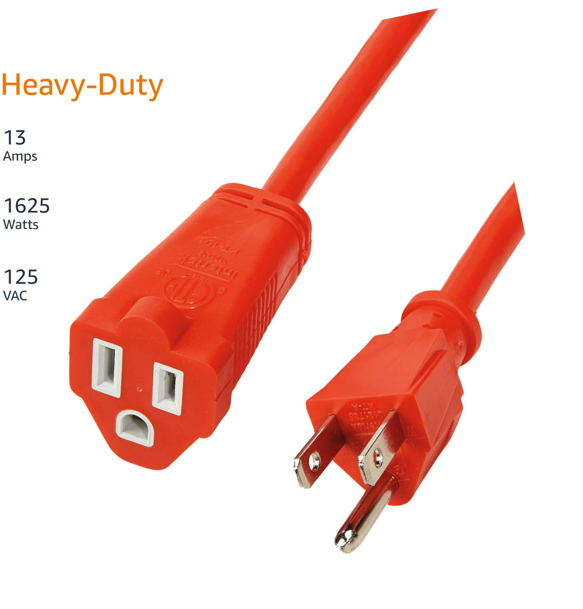 Amazon Basics extension cord with insulated conductors for durable outdoor use