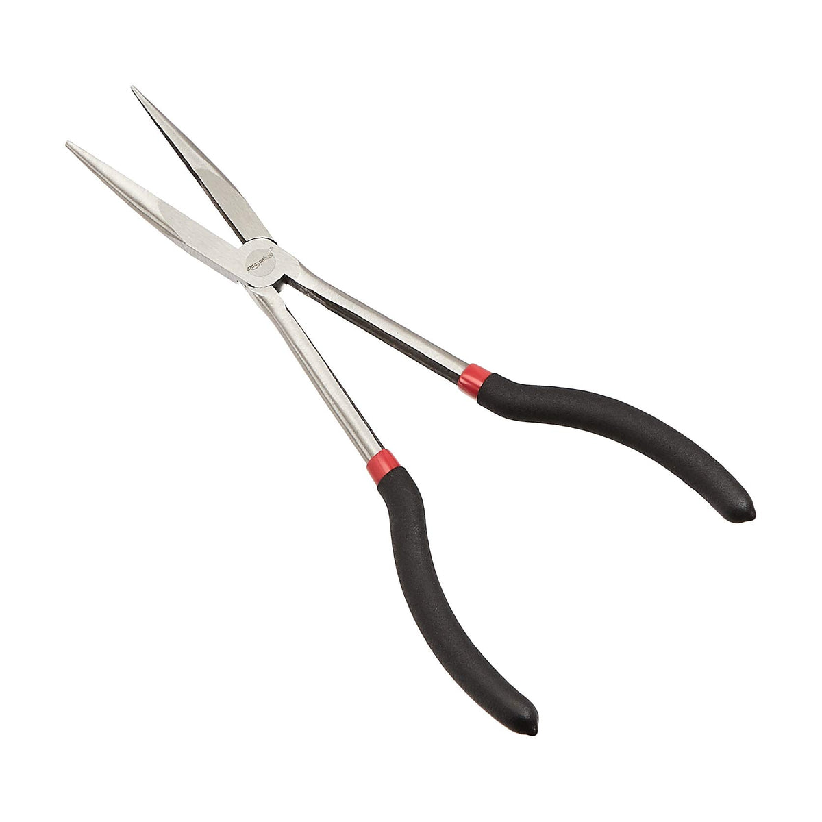 Amazon Basics needle-nose pliers 45-degree angle for angled grips in tight spots.